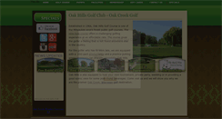 Desktop Screenshot of oakhillsgolfwi.com